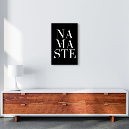 Namaste Quote Art Print by Kubistika A3 Canvas