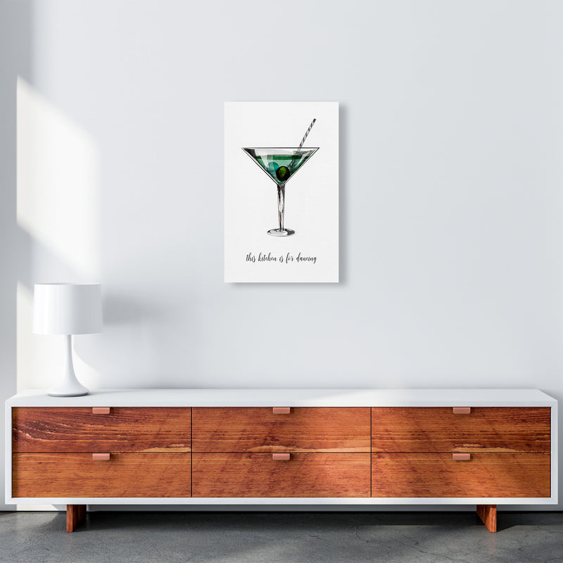 Kitchen Dancers Quote Contemporary Art Print by Kubistika A3 Canvas