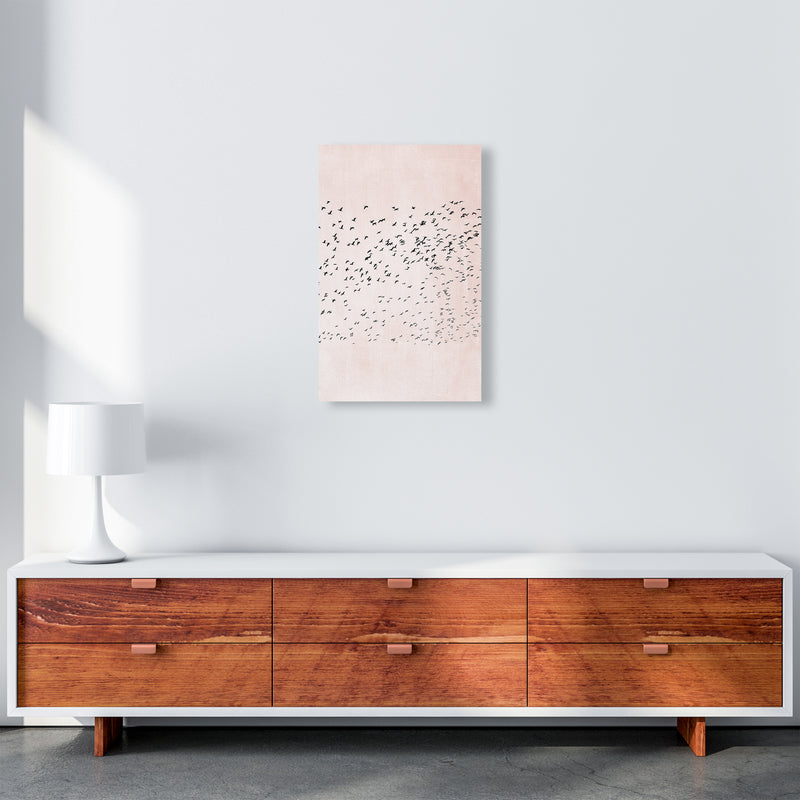 500 Seagulls Modern Contemporary Art Print by Kubistika A3 Canvas