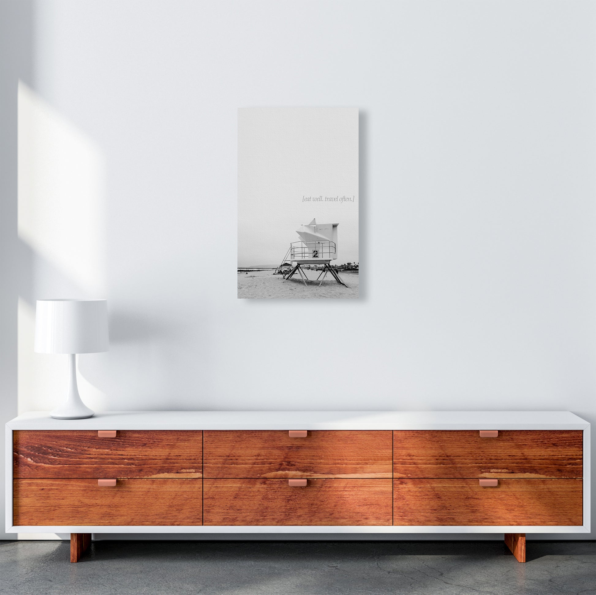 Eat Well Travel Often Photography Art Print by Kubistika A3 Canvas