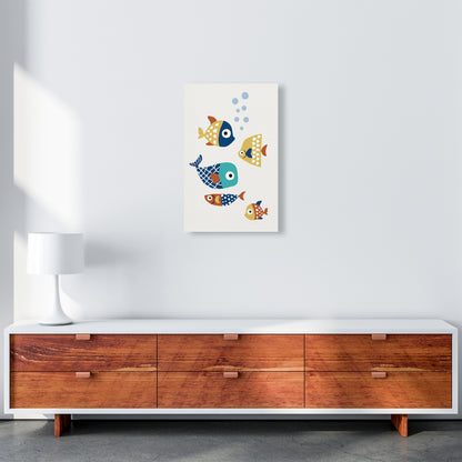 Little Friends Childrens Nursery Art Print by Kubistika A3 Canvas