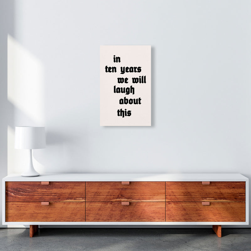 In Ten Years Art Print by Kubistika A3 Canvas