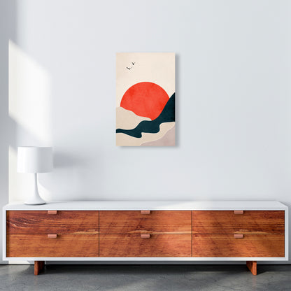 Drowning Sun Art Print by Kubistika A3 Canvas