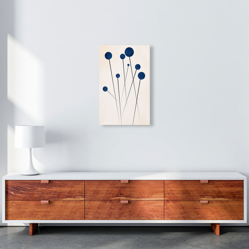Blue Flowers In The Wilderness - 2 Art Print by Kubistika A3 Canvas