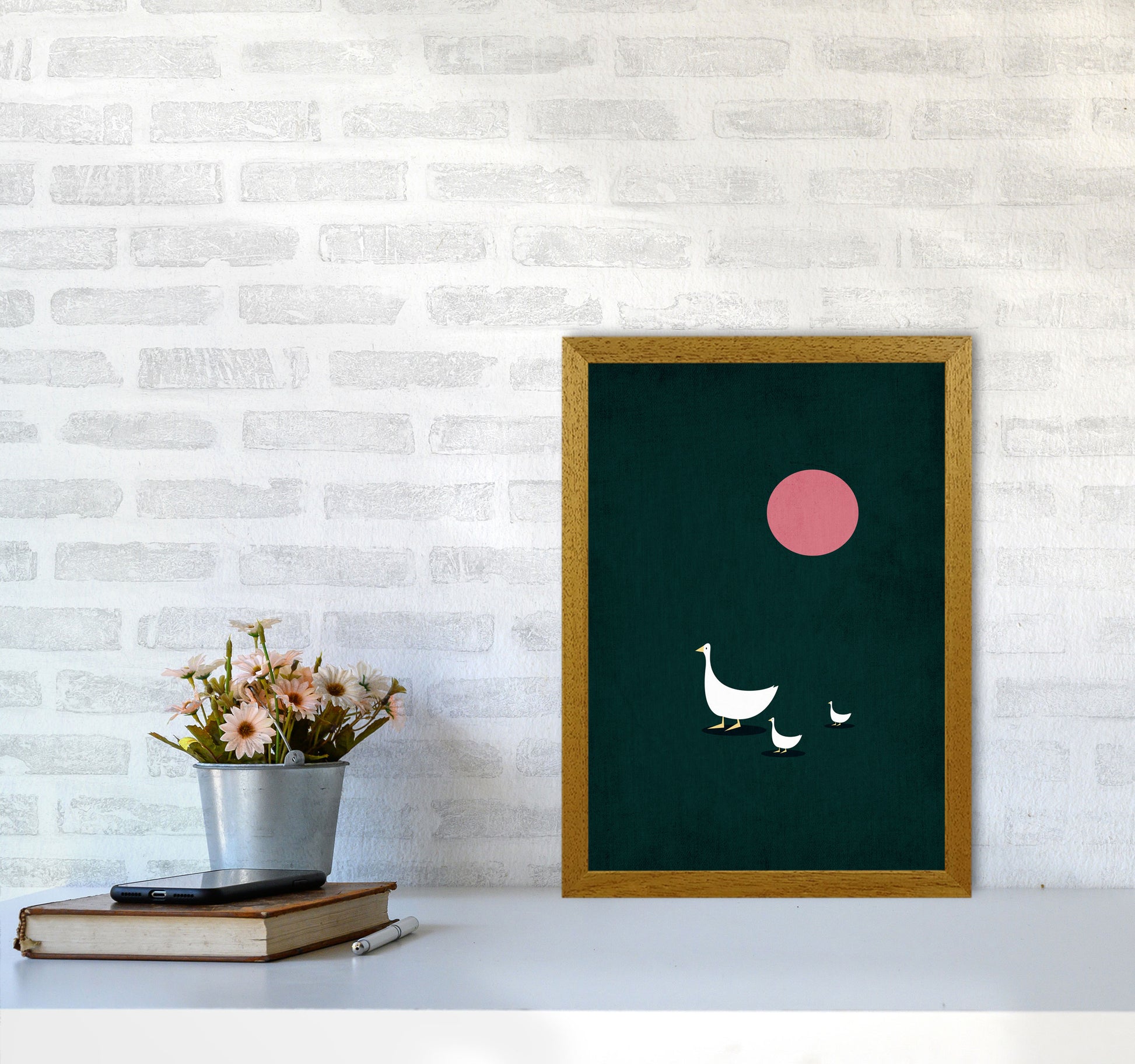 Sunny Side Of Life Contemporary Art Print by Kubistika A3 Print Only