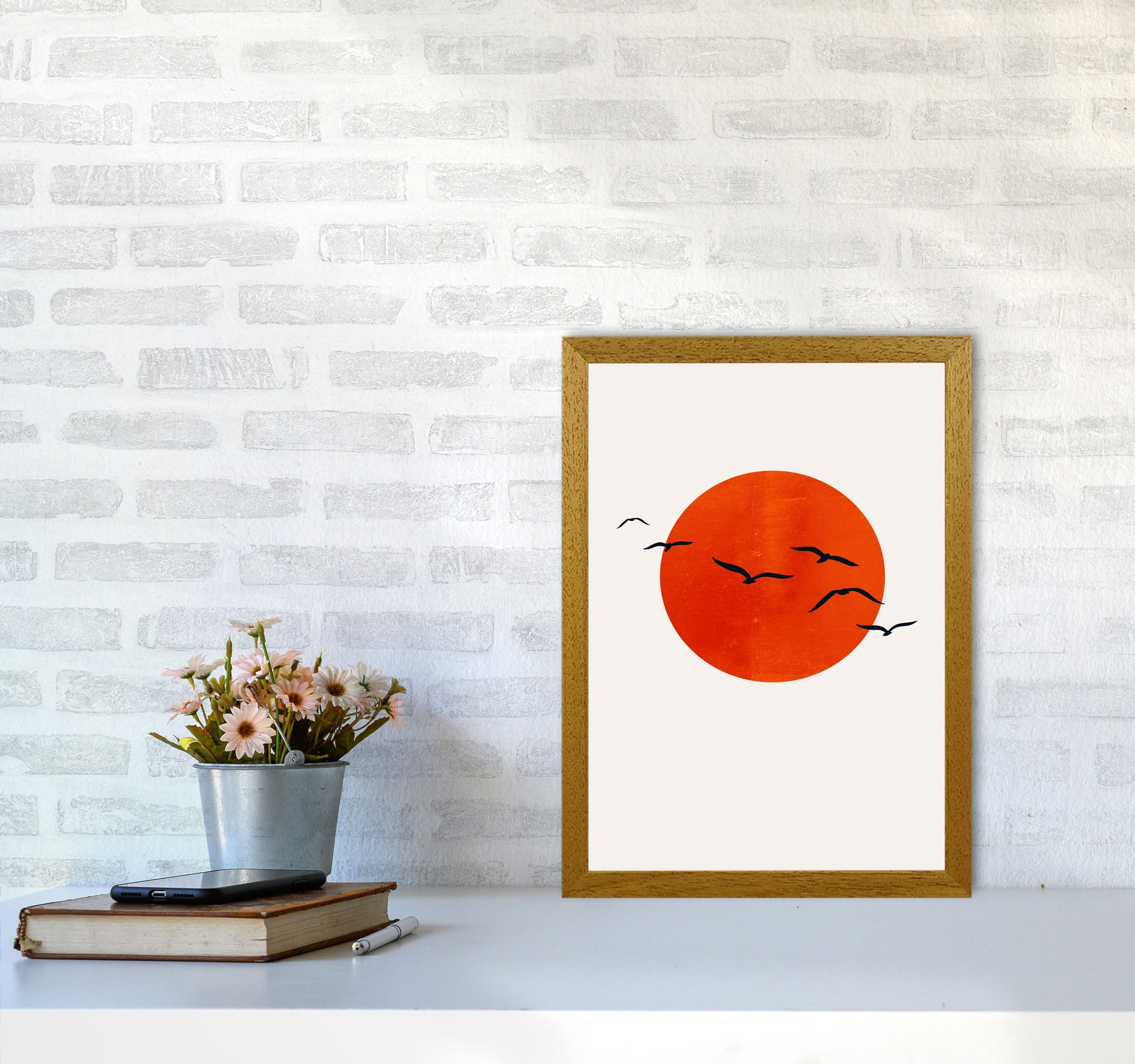 A Beautiful Day Modern Contemporary Art Print by Kubistika A3 Print Only