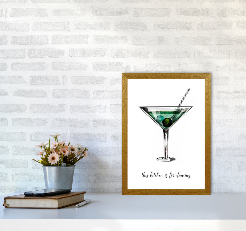 Kitchen Dancers Quote Contemporary Art Print by Kubistika A3 Print Only