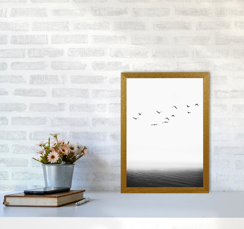 The Seaside Landscape Contemporary Art Print by Kubistika A3 Print Only
