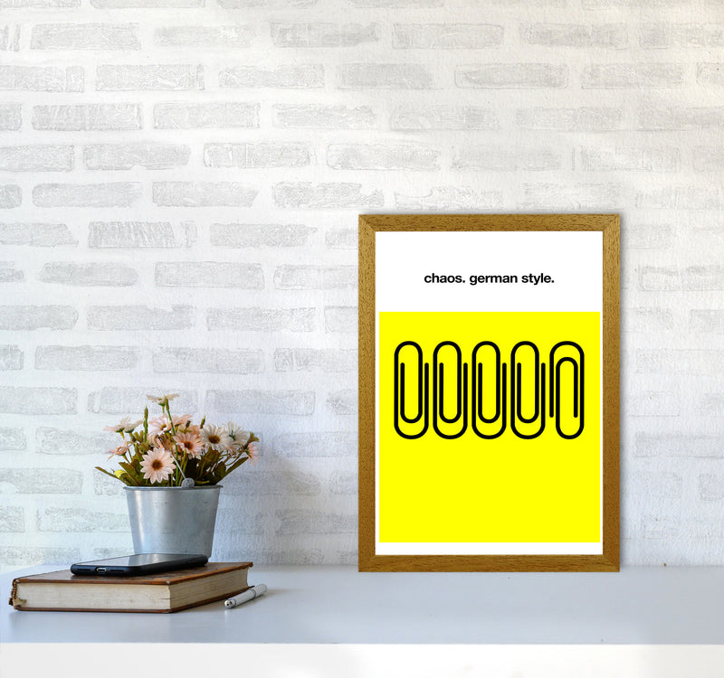 German Chaos Humour Quote Art Print by Kubistika A3 Print Only