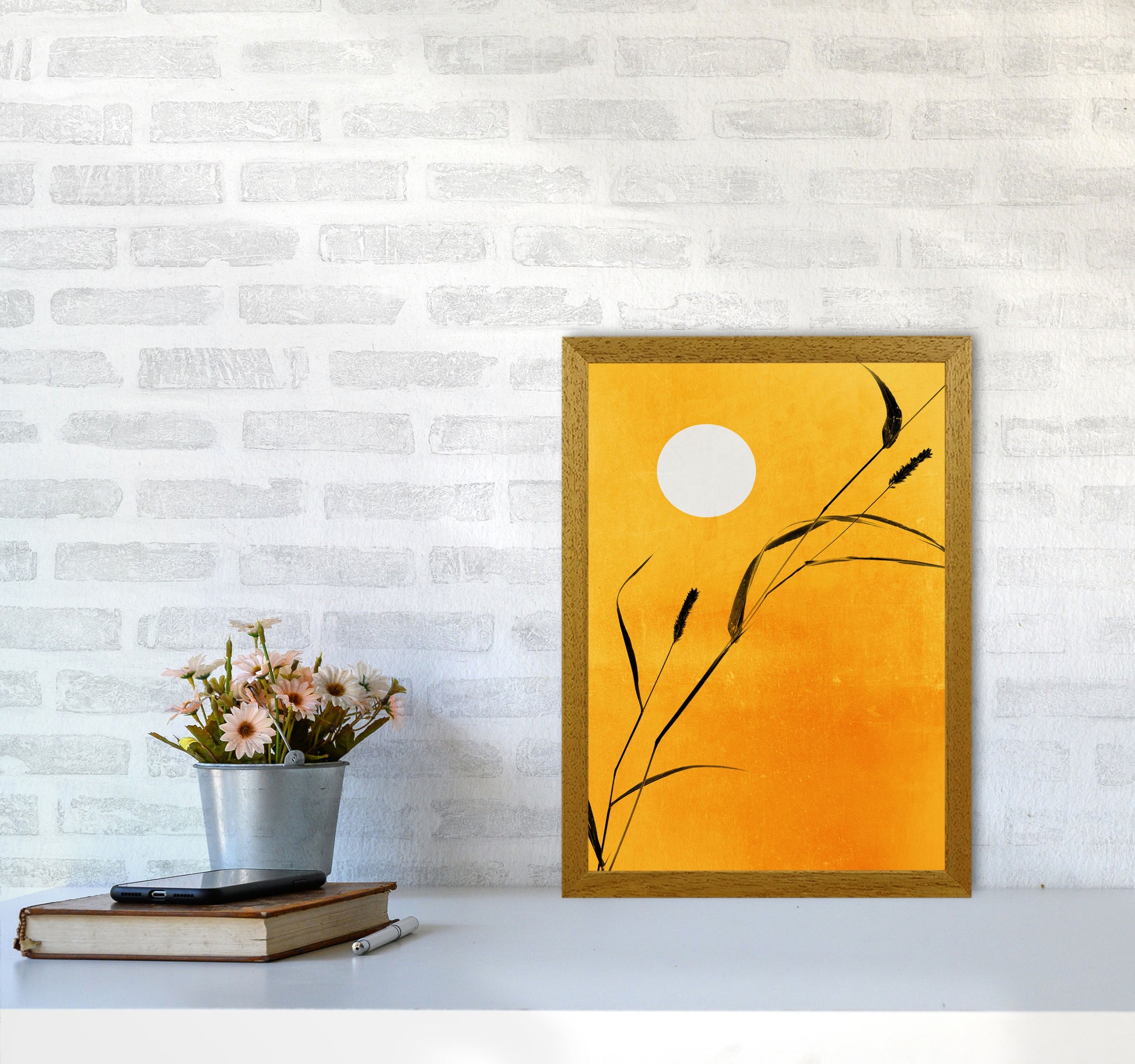 Sunny Days Contemporary Art Print by Kubistika A3 Print Only