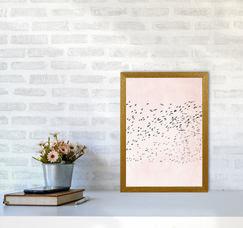 500 Seagulls Modern Contemporary Art Print by Kubistika A3 Print Only