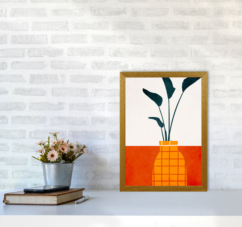 Kitchen Table With Plant Art Print by Kubistika A3 Print Only