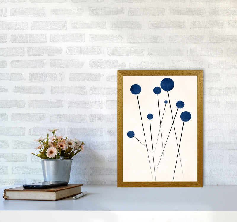 Blue Flowers In The Wilderness - 2 Art Print by Kubistika A3 Print Only