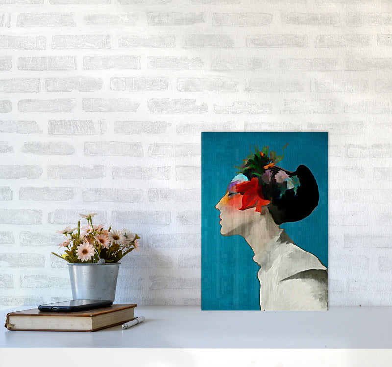 Kimono Contemporary Art Print by Kubistika A3 Black Frame