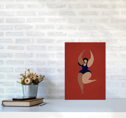 Prima Ballerina Vintage Art Print by Kubistika A3 Black Frame