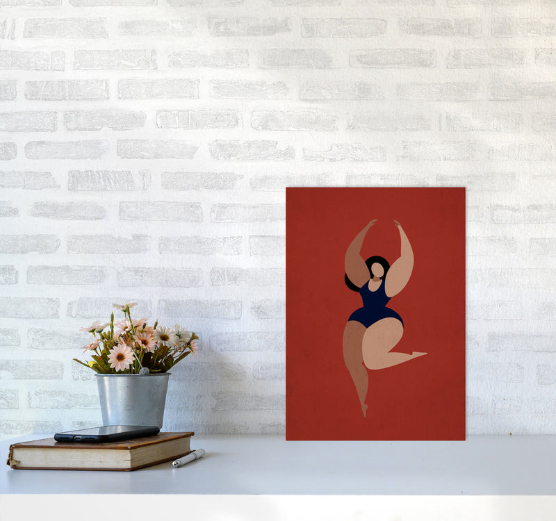 Prima Ballerina Vintage Art Print by Kubistika A3 Black Frame