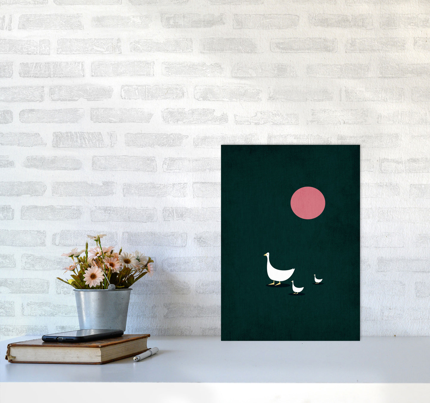 Sunny Side Of Life Contemporary Art Print by Kubistika A3 Black Frame