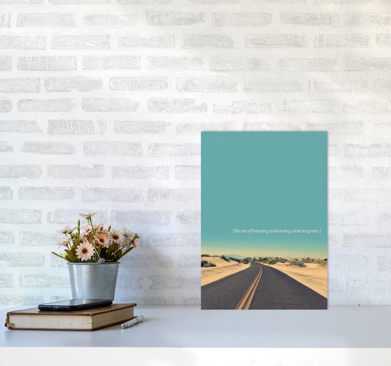 The Art Of Knowing Landscape Contemporary Art Print by Kubistika A3 Black Frame