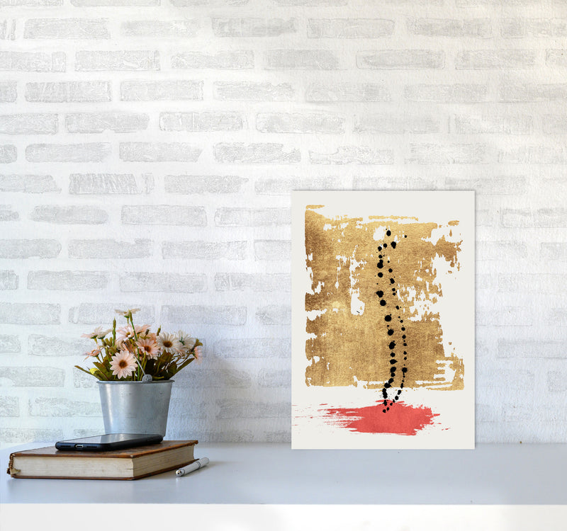 Drip Drop Abstract Art Print by Kubistika A3 Black Frame