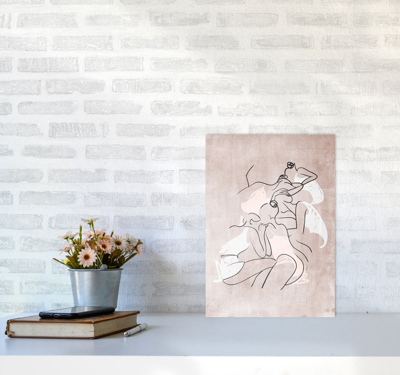 Les Femmes Fatales Contemporary Art Print by Kubistika A3 Black Frame
