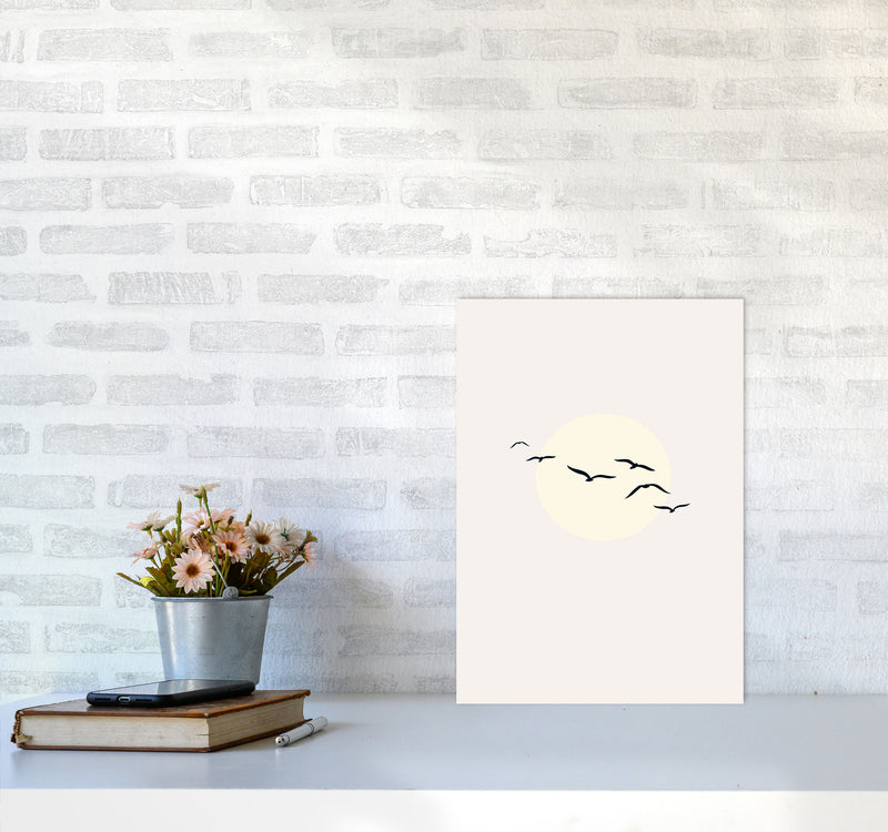 Adorable Skies Contemporary Art Print by Kubistika A3 Black Frame