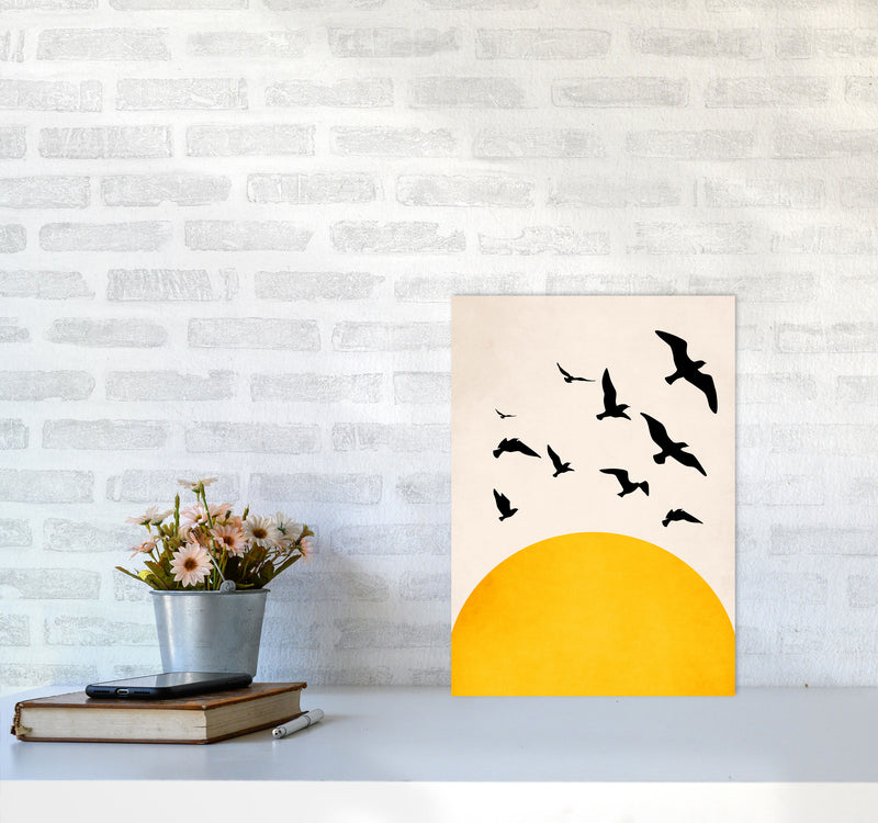 Wings To Fly X Art Print by Kubistika A3 Black Frame