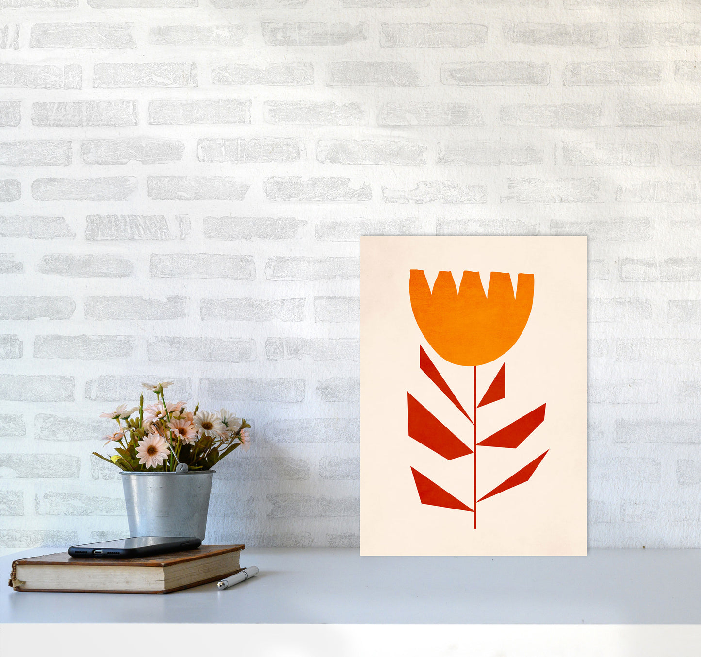 Ruby Tuesday Art Print by Kubistika A3 Black Frame