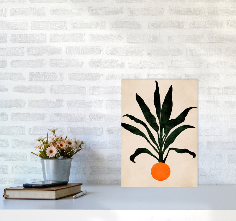 Pumpkin Portrait Art Print by Kubistika A3 Black Frame
