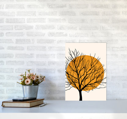 Hiding Sun Art Print by Kubistika A3 Black Frame