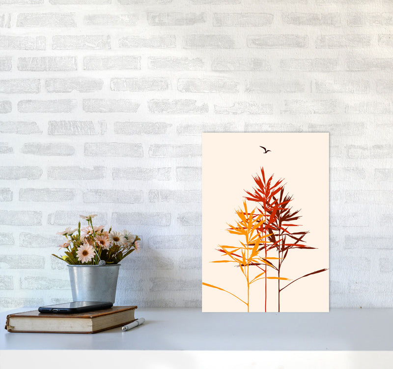 Above The Fields Art Print by Kubistika A3 Black Frame