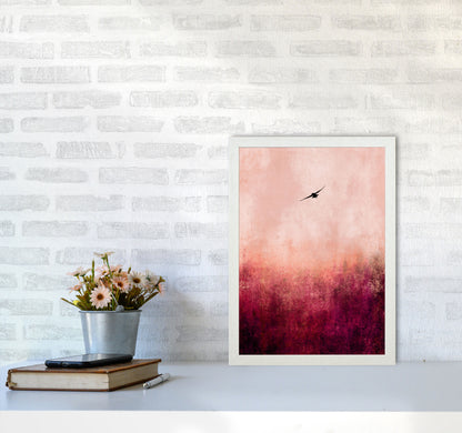 Rise Like A Phoenix Contemporary Art Print by Kubistika A3 Oak Frame