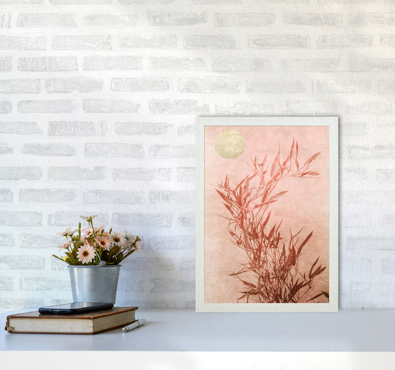 Sentimental Touch Contemporary Art Print by Kubistika A3 Oak Frame