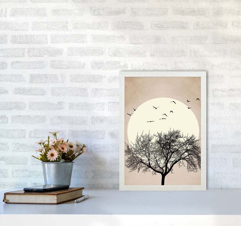 Dreamers - BRIGHT Contemporary Art Print by Kubistika A3 Oak Frame