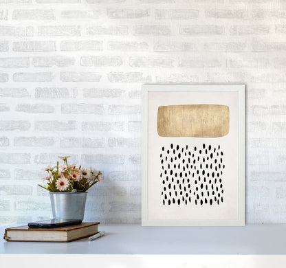 Opus No Contemporary Art Print by Kubistika A3 Oak Frame