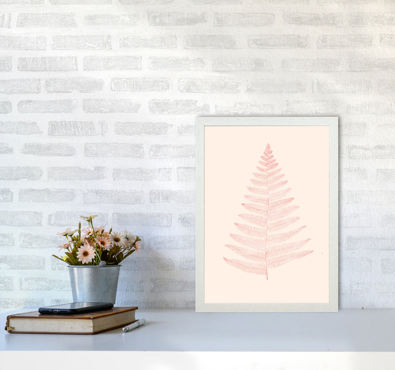 Botanica Minimalistica - ROUGE Modern Art Print by Kubistika A3 Oak Frame