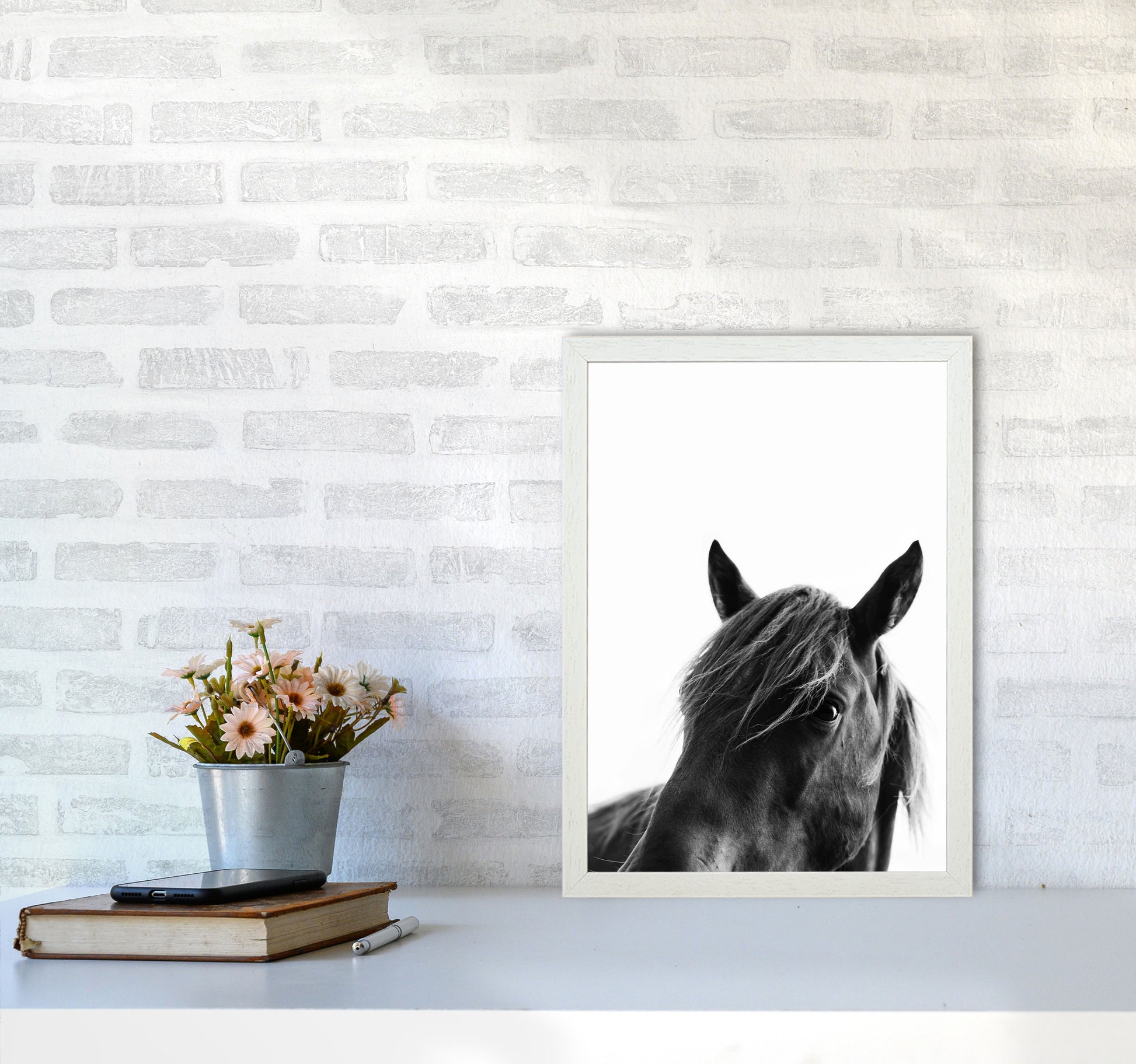 Black Beauty Photography Art Print by Kubistika A3 Oak Frame