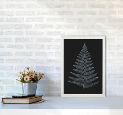 Botanica Minimalistica - BLEU Modern Art Print by Kubistika A3 Oak Frame