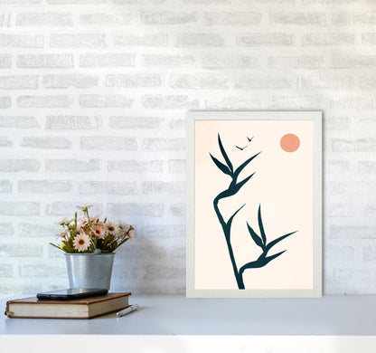 Paradise Art Print by Kubistika A3 Oak Frame