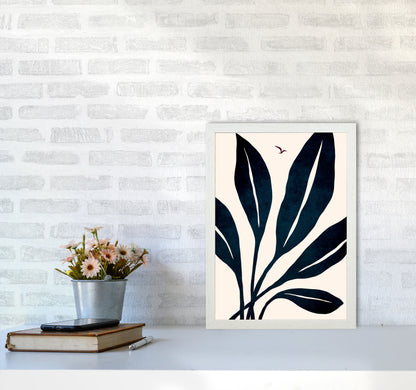 Ophelia - marine Art Print by Kubistika A3 Oak Frame