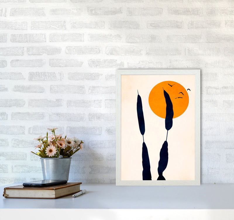 Night And Day Art Print by Kubistika A3 Oak Frame