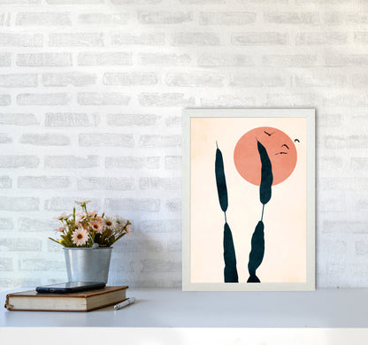 Night & Day Art Print by Kubistika A3 Oak Frame