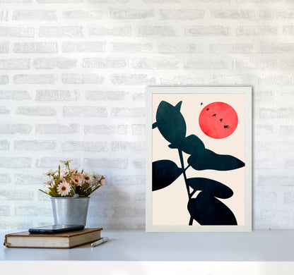 Moonshine Memories Art Print by Kubistika A3 Oak Frame