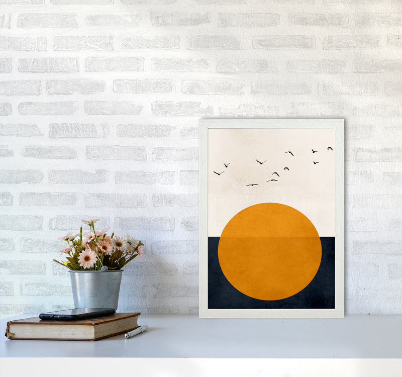Melody Of Life Art Print by Kubistika A3 Oak Frame