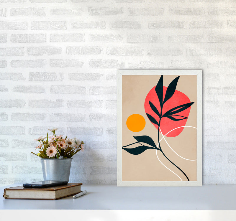 Memento Art Print by Kubistika A3 Oak Frame