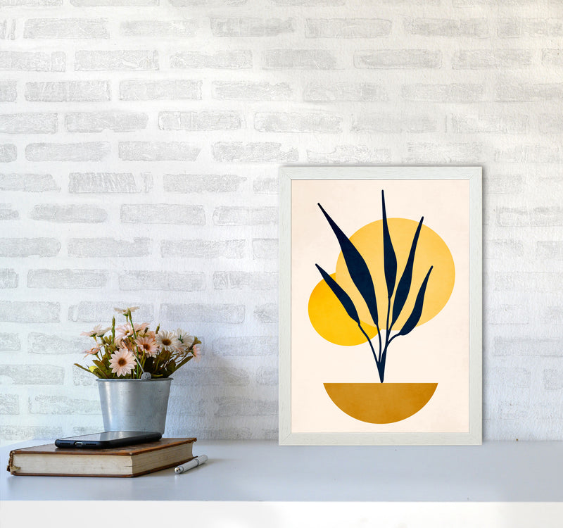 Copenhagen No.5 Art Print by Kubistika A3 Oak Frame