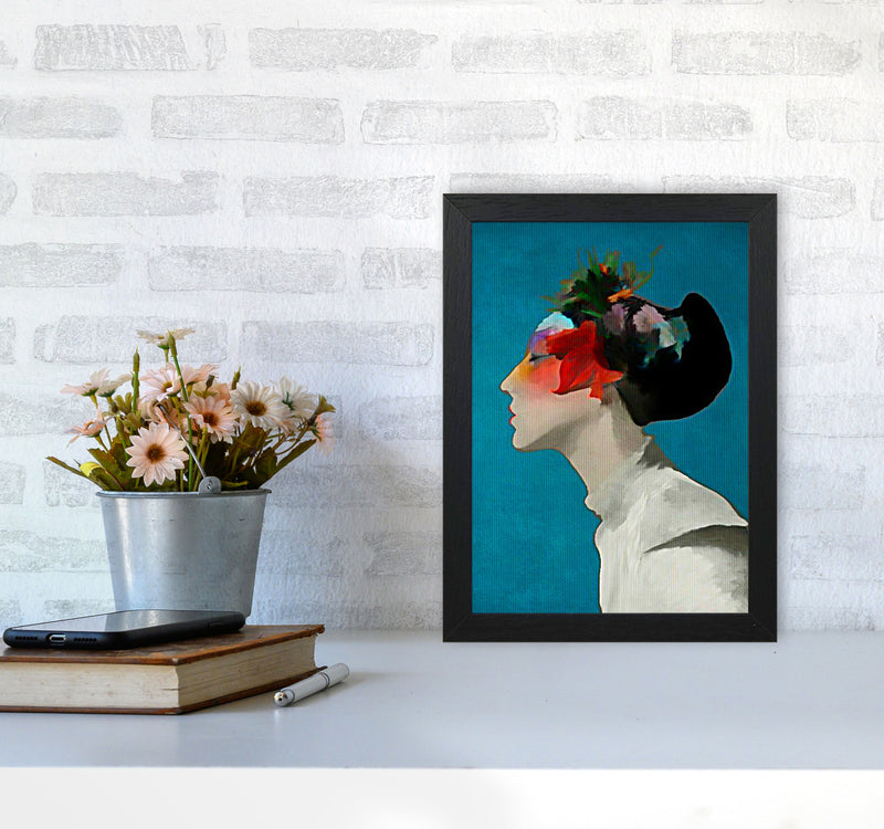 Kimono Contemporary Art Print by Kubistika A4 White Frame