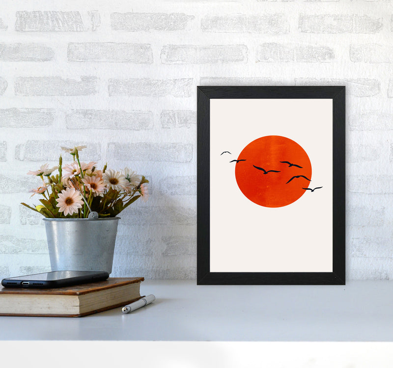 A Beautiful Day Modern Contemporary Art Print by Kubistika A4 White Frame