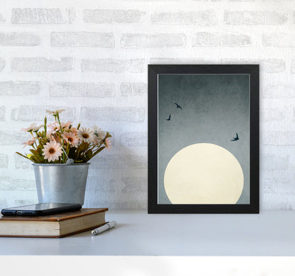 Moonshine Dancers-ROUGE Contemporary Art Print by Kubistika A4 White Frame