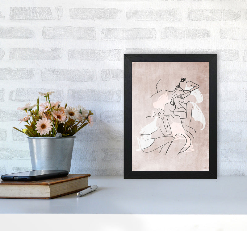 Les Femmes Fatales Contemporary Art Print by Kubistika A4 White Frame