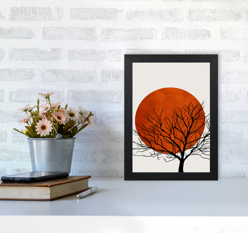 A Blooming Oak  Modern Contemporary Art Print by Kubistika A4 White Frame